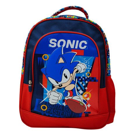 Mochila Escolar Sonic 40 cm Jacquard 001