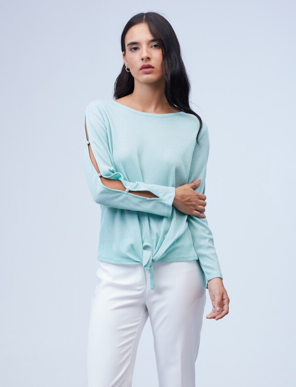 Blusa Lurex Brillo VERDE