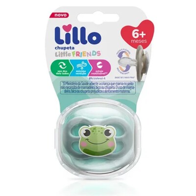 Chupete Lillo Little Friends Silicona +6m Verde Chupete Lillo Little Friends Silicona +6m Verde