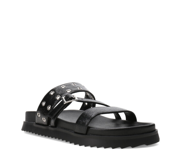 Sandalia de Mujer Miss Carol XOMA con tiras y tachas Negro