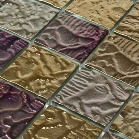 Mosaico Ocre Metalizado Rongguan Medida 29.8X29.8 Vidrio 000