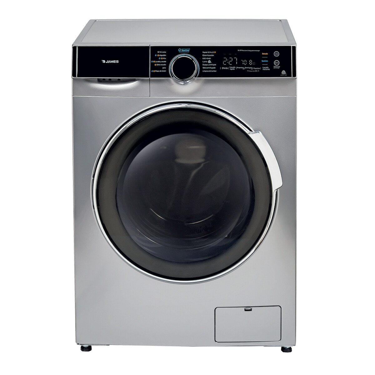 Lavasecarropas James 10,5 KG/7 KG LSE 1016 inverter dark silver 