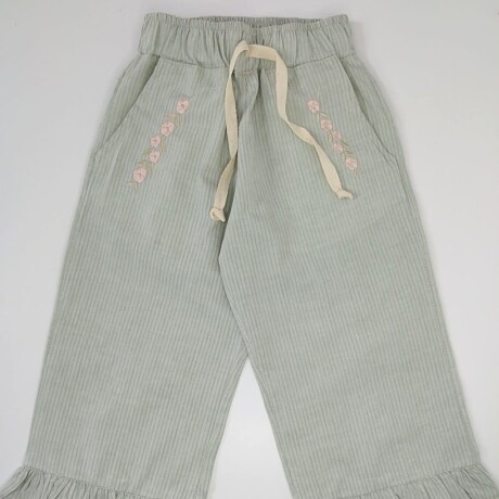 pantalon rayado bordado pantalon rayado bordado