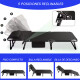 Silla Reclinable Camping Cama Acolchonada Plegable Jardin Negro
