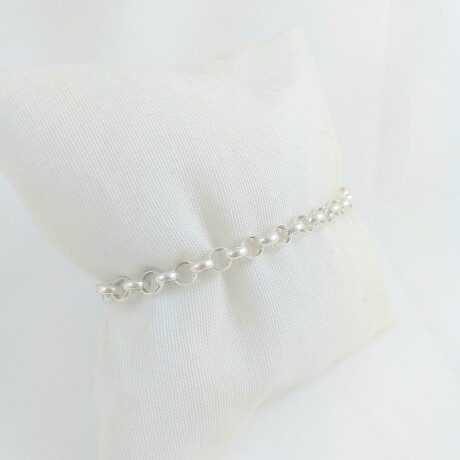Pulsera de plata 925, modelo rolo con cierre marinero. Pulsera de plata 925, modelo rolo con cierre marinero.