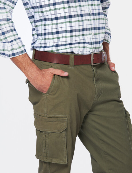 PANTALON CARGO Verde