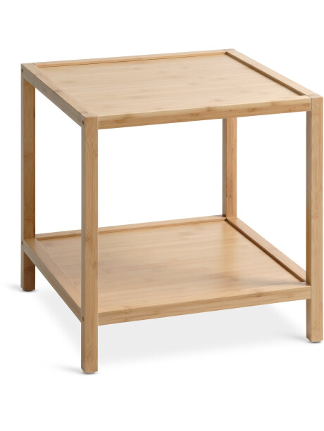 Mesa auxiliar OSTED 45x45 1 estante bambú Mesa auxiliar OSTED 45x45 1 estante bambú