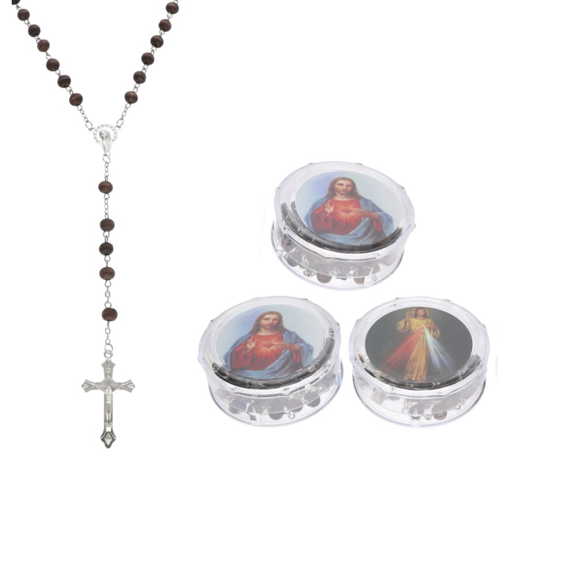 ROSARIOS CON ESTUCHE X3 UNIDADES - Gp137/madera 