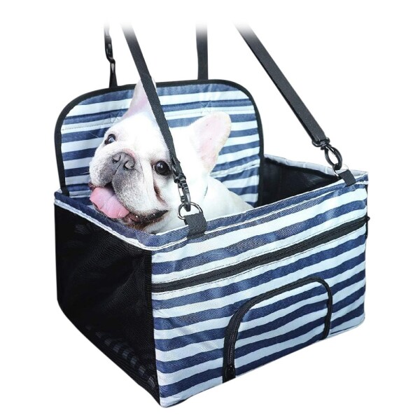 Bolso Transportador Auto Perro Gato Cubre Asiento Vehiculo Color Variante Ralla