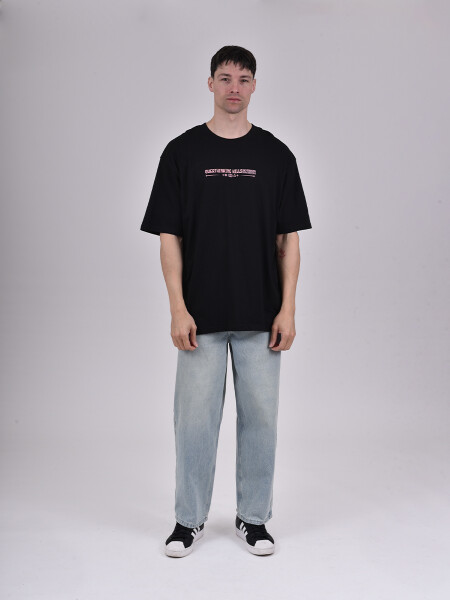 REMERA DEN PRINT NEGRO