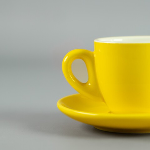 Taza de Cafe de 90 ml c/ Plato 11,5 cm Amarillo Choosing Taza de Cafe de 90 ml c/ Plato 11,5 cm Amarillo Choosing