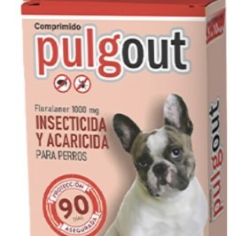 PULGOUT COMPRIMIDO ANTIPULGAS Y ANTIGARRAPATAS 4,5 A 10 KILOS