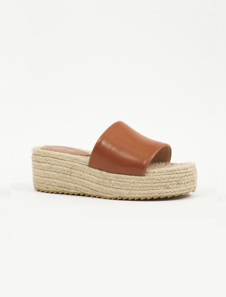 Zueco yute tostado