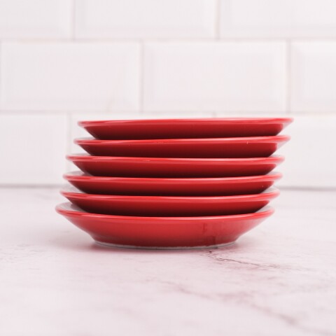 Plato Para Taza De Cafe Roja Ipa Italy Volf | Por Unidad Plato Para Taza De Cafe Roja Ipa Italy Volf | Por Unidad