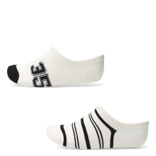 Medias de Niños Varsity N+ x2 Beige Natural - Negro