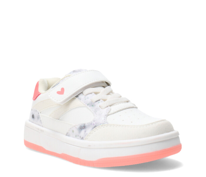 Championes de Niña ASTACO con velcro Blanco