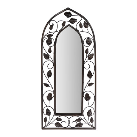 Espejo con marco de metal labrado Espejo con marco de metal labrado