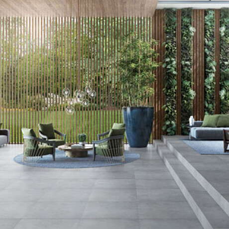 Porcelanato Tipo Cemento Rectificado 90X90Cm 10Mm Piso Pared GAMAS DE GRIS