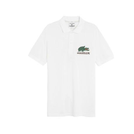 REMERA LACOSTE X MINECRAFT White