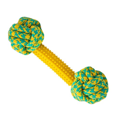 Juguete Perro Masticable Cuerda Soga Nudos Dental 22Cm Variante Color Amarillo