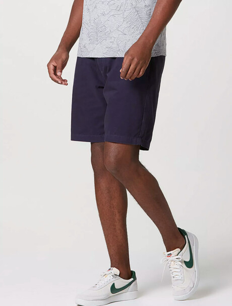 BERMUDA BÁSICA MASCULINA MODELO CHINO AZUL