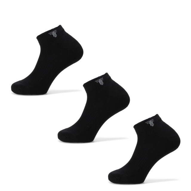 Medias Unisex Tiffosi Soquete Tripack Negro