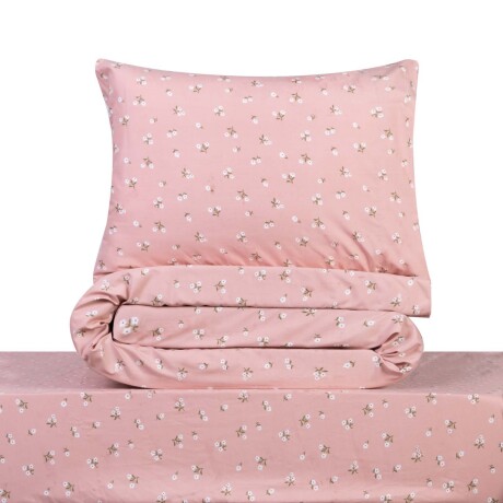 JGO SÁBANAS FIBRA-SUAVE ROSA LITTLE FLOWERS ROSA VIEJO
