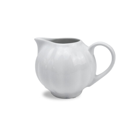 JARRA DE LECHE CERAMICA BLANCA ESFERA LABRADA GAJOS 13X10X8CM 224 JARRA DE LECHE CERAMICA BLANCA ESFERA LABRADA GAJOS 13X10X8CM 224