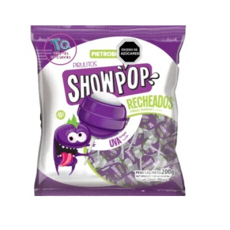 CHUPETIN RELL SHOWPOP 480G/24U UVA CHUPETIN RELL SHOWPOP 480G/24U UVA
