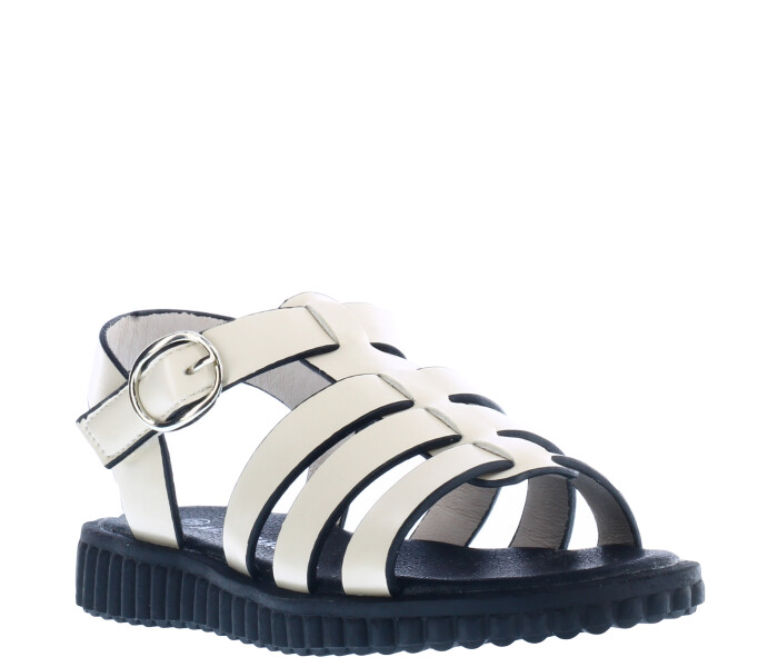 Sandalia de Niña Mini Miss Carol TAO franciscana Blanco Hueso