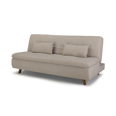 Sofá Cama Maira - Tela Microfibra 9901 (Soft Beige)