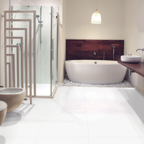 Piso Blanco Mate Rectificado 60x60Cm Pared GAMAS DE BLANCO