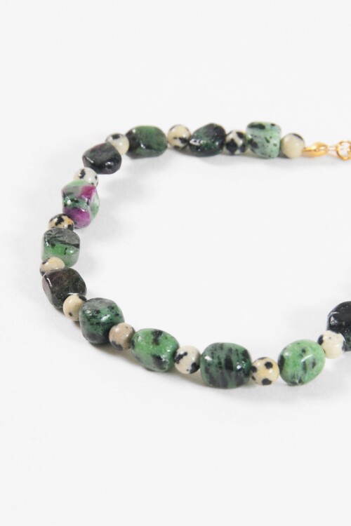Pulsera piedra natural verde