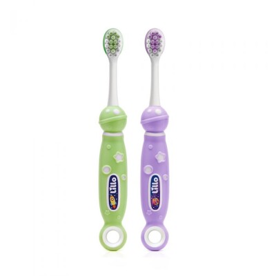 Kit Lillo Cepillo Dental Verde Y Lila 2 Uds. Kit Lillo Cepillo Dental Verde Y Lila 2 Uds.