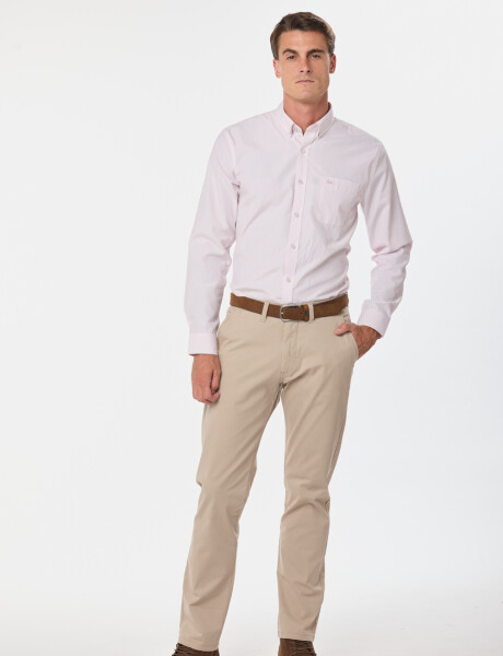 PANTALÓN SPANDEX SLIM FIT Beige
