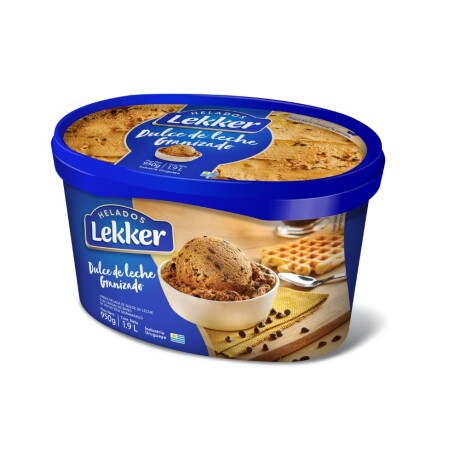 Helado Lekker 1,9L Dulce de Leche Granizado 001