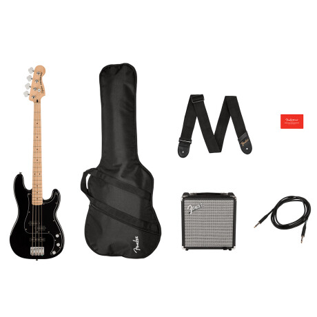 Bajo Eléctrico Pack Squier Pj Bass Black Bajo Eléctrico Pack Squier Pj Bass Black