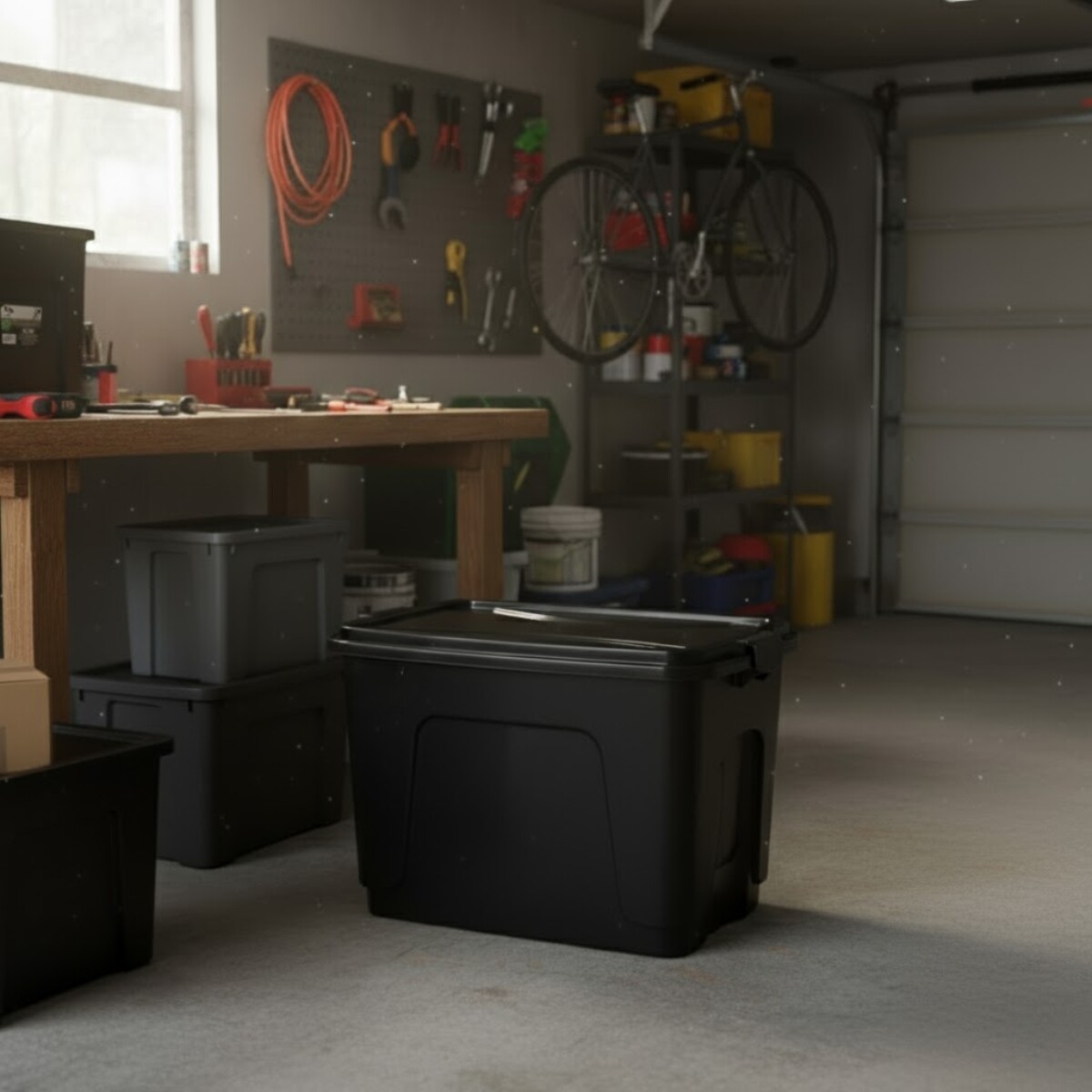 Caja organizadora 80 lts Alta - NEGRO 