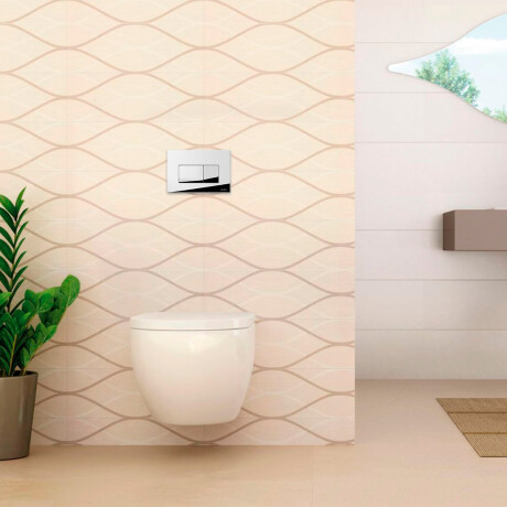 Boton Pulsador Cromado Para Cisterna Doble Descarga Brillo Valsir 000