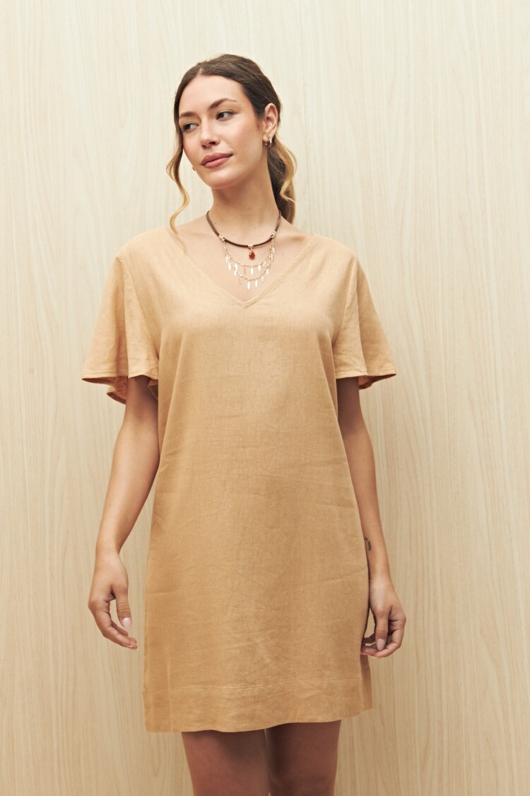 VESTIDO MARILOU Caramelo