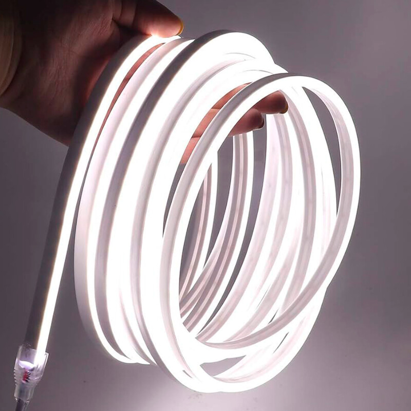 Kit Completo Cinta Tira Led Neon Flexible 5 Metros Blanco Kit Completo Cinta Tira Led Neon Flexible 5 Metros Blanco