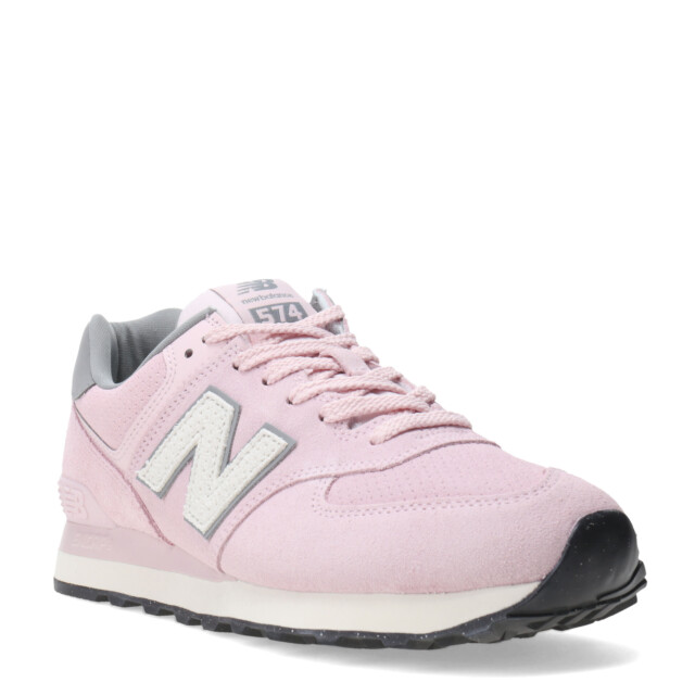 Championes de Mujer New Balance Classics Traditionnels 574 Rosa - Gris