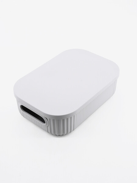 CAJA ORGANIZADORA CON TAPA GRIS