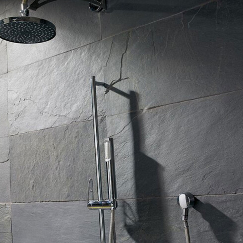 Piedra Natural Ardosia Para Piso Y Pared De 60X120 Negra GAMAS DE NEGRO