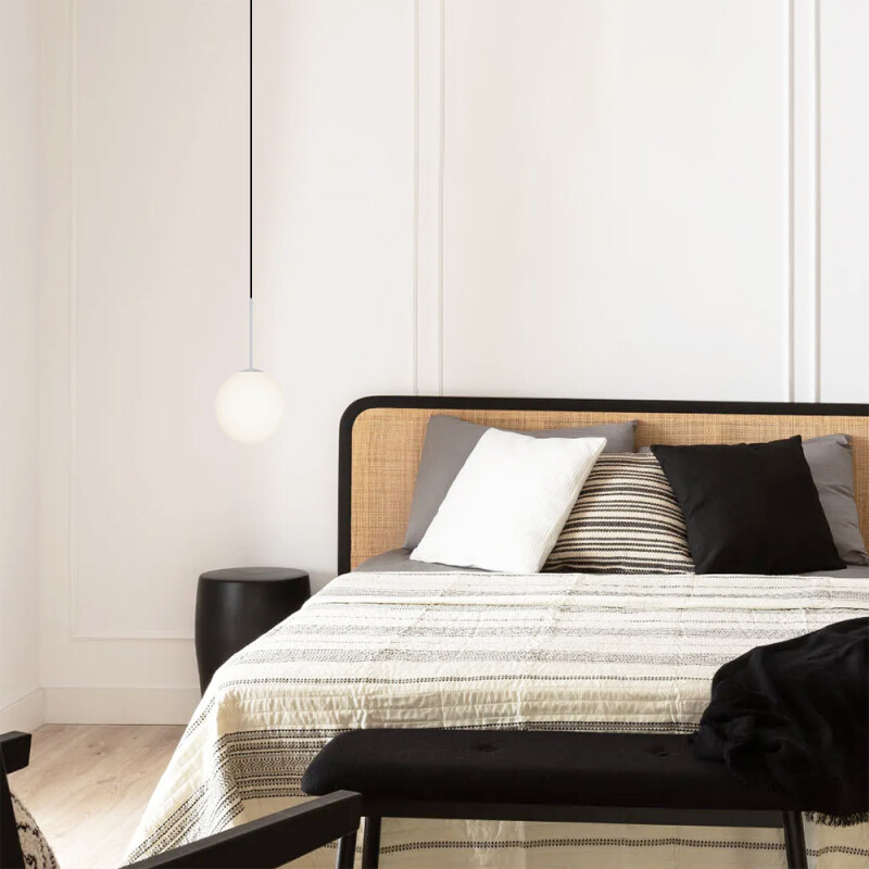 ARTEFACTO COLGANTE DECORATIVO VENANCIO 1 Lámpara Colgante Venancio 1 Blanco ø 15 cm