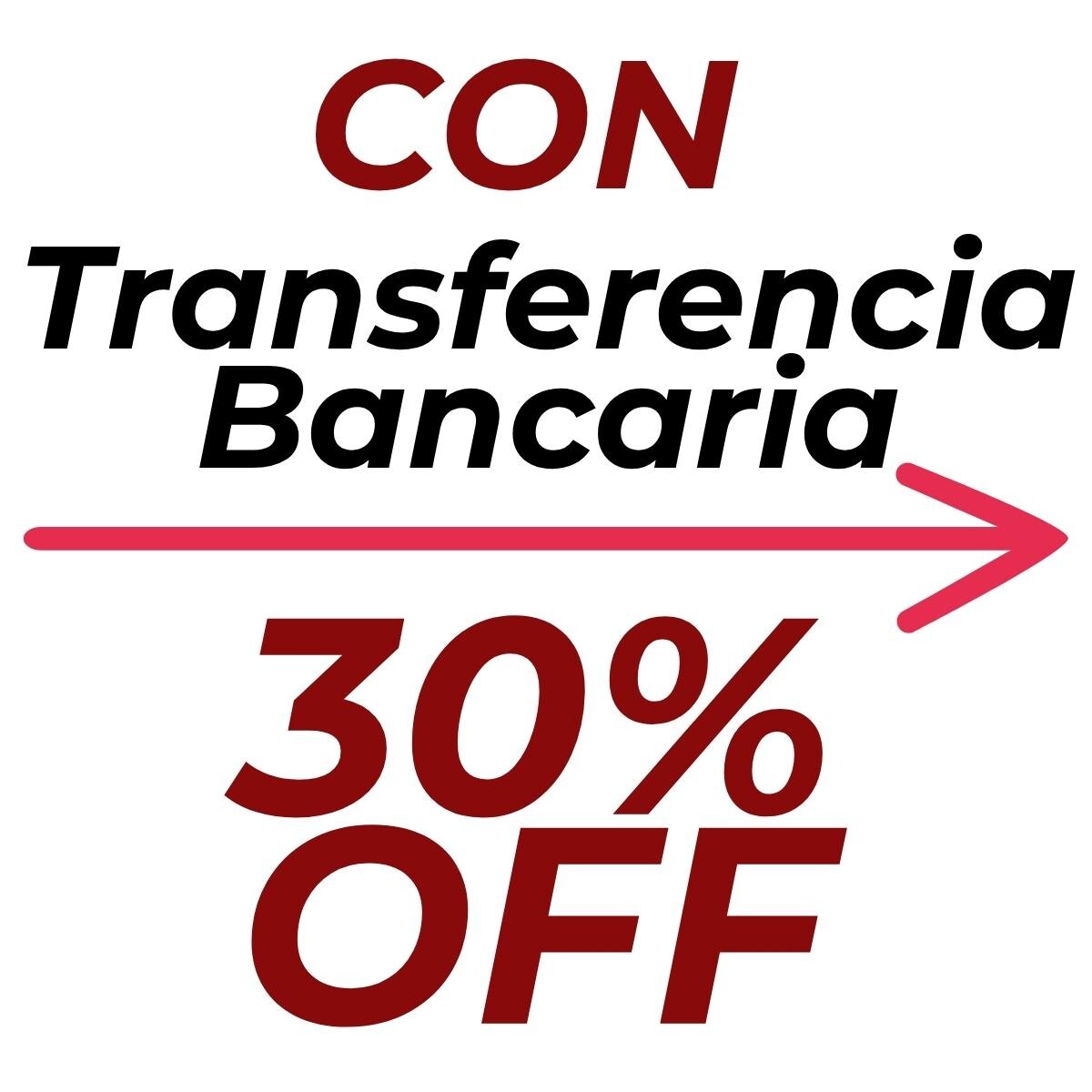 Transferencia Bancaria 30% OFF