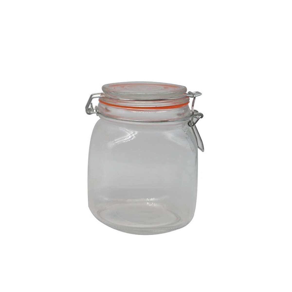 RECIPIENTE VIDRIO HERMETICO 1000ML TAPA BROCHE D11.2CM 