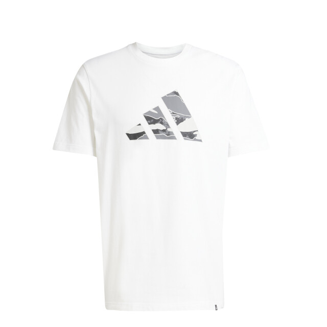 Remera de Hombre Adidas Camo Logo Blanco - Gris
