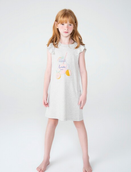 CAMIZÓN INFANTIL CON ESTAMPA GRIS