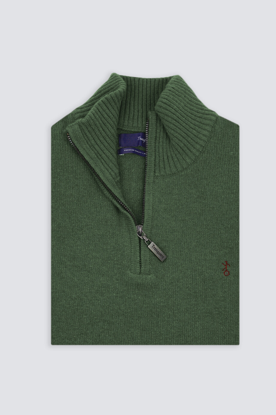 Remera Medio Cierre Criollo Verde Claro